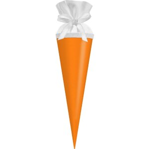 Tüte de regalo Goldbuch con cierre de fieltro en neón naranja 10x30 cm