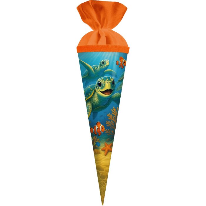 Bolsa de hermanos Meeresfreunde Goldbuch 35x11 cm cartón lacado con cierre de fieltro