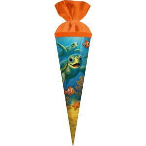 Bolsa de hermanos Meeresfreunde Goldbuch 35x11 cm cartón lacado con cierre de fieltro