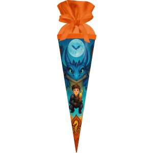 Goldbuch Geschwistertüte Drachenfreund 35x11 cm, Filzverschluss, Lackkarton