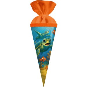 Bolsa redonda Goldbuch 50 cm Amigos del mar con cierre de fieltro