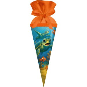 Bolsa redonda Goldbuch 50 cm Amigos del mar con cierre de fieltro