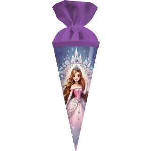 Túnel de fotos de madera Princesa Estrellado 50 cm redondo con cierre de velcro colorido