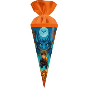 Maleta de draco Goldbuch Drachenfreund 50 cm, cartón lacado con cierre de fieltro