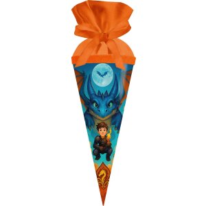 Maleta de draco Goldbuch Drachenfreund 50 cm, cartón lacado con cierre de fieltro