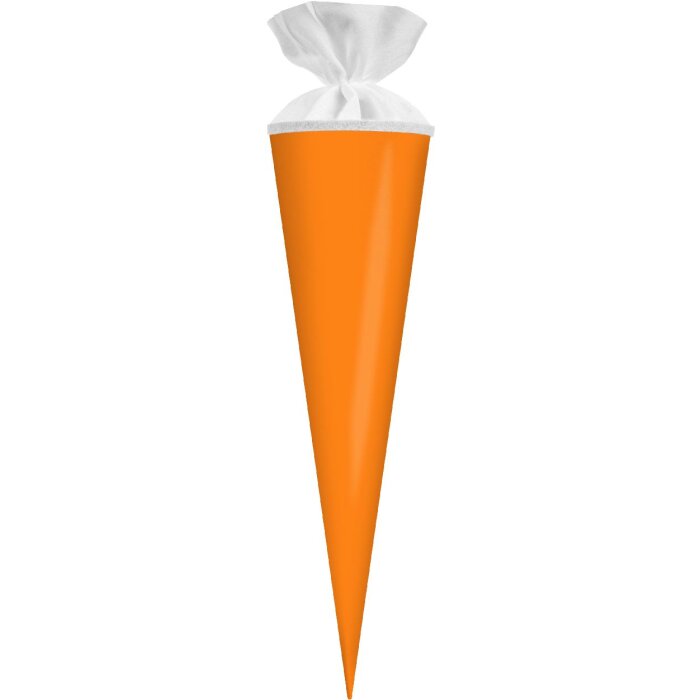 Bolsa de manualidades Goldbuch con cierre de fieltro neón naranja 19x70 cm