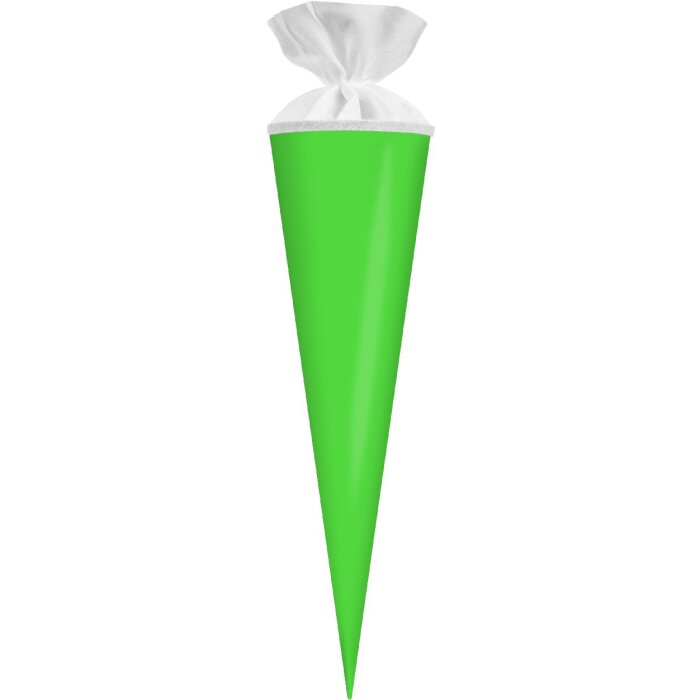 Bolsa escolar de manualidades Goldbuch con cierre de fieltro neón verde 19x70 cm