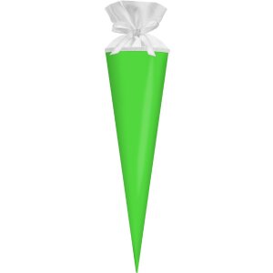 Bolsa escolar de manualidades Goldbuch con cierre de fieltro neón verde 19x70 cm