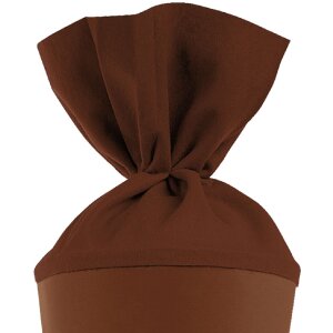 Bolsa escolar de manualidades Goldbuch con cierre de fieltro chocolate 19x70 cm