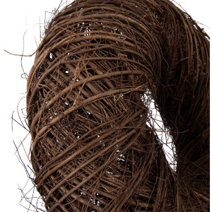 Guirnalda decorativa de ratán Clayre & Eef marrón Ø 60x18 cm