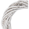 Corona de rattán Clayre & Eef Blanco Ø 40x7 cm para pared puerta mesa