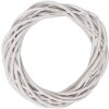Guirnalda de rattán blanco Clayre & Eef Ø 20x4 cm para mesa pared ventana decoración