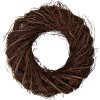 Guirnalda de rattán Clayre & Eef Marrón Ø 30x8 cm para pared, puerta o mesa
