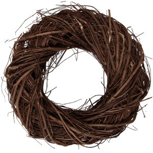 Corona de rattán marrón Clayre & Eef...