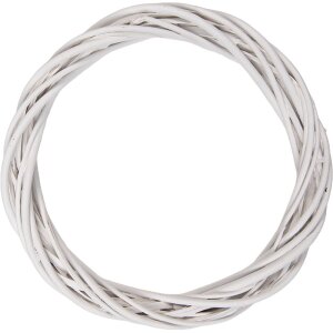 Guirnalda de rattán blanco Clayre & Eef...