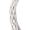 Guirnalda navideña de rattán natural blanco Ø 20 cm de Clayre & Eef