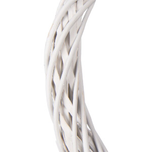 Adorno corona de rattán blanco Clayre & Eef...