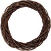 Adorno de rattán Clayre & Eef 6RO0604M Marrón Ø 40x7 cm Navidad