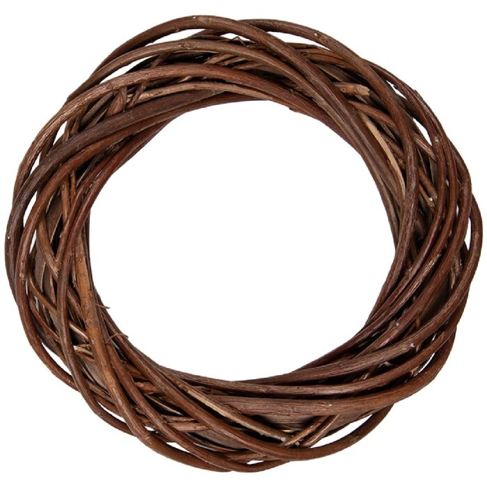 Guirnalda Navideña de Rattán Marrón Clayre & Eef Ø 20x4 cm