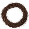Adorno de Navidad Clayre & Eef de Rattán Marrón Ø 55x6 cm