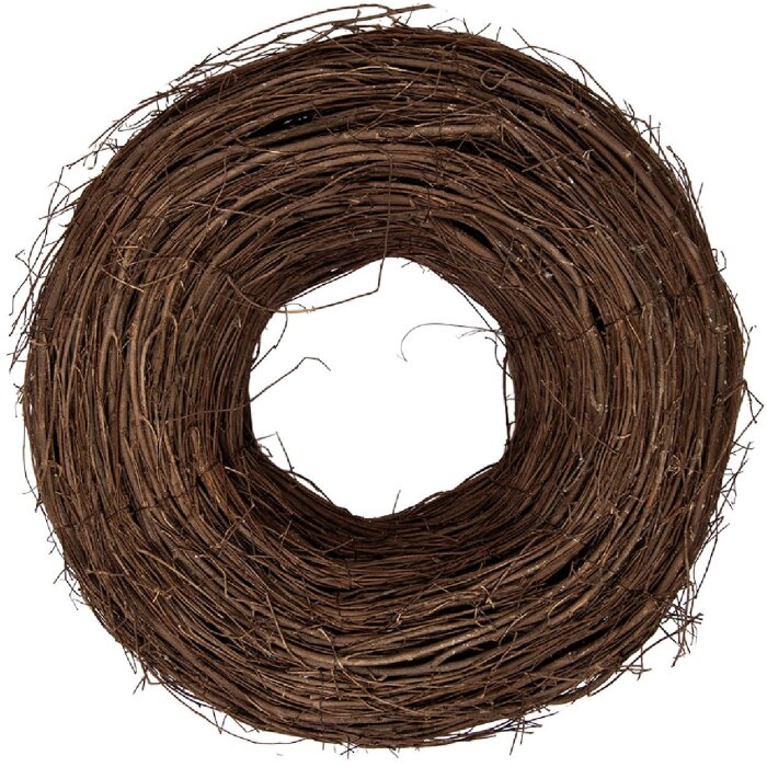 Corona de decoración Clayre & Eef Rattán Marrón Ø 40 cm Altura 12 cm