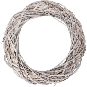 Corona de Navidad de Rattán Blanco Ø 40 cm...