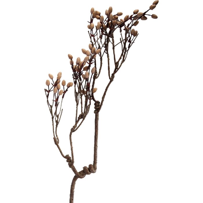 Decoración ramo en tonos marrones naturales, 30x4x85 cm