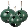 Set de campanas decorativas Clayre & Eef 5Y1405GR verde Ø 60/50/40 cm