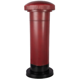 Caja de correos Clayre & Eef 5Y1408 Ø 36x86 cm rojo-negro