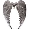 Decoración de pared con alas de ángel Clayre & Eef plateado 46 cm