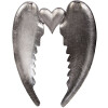 Decoración de pared con alas de ángel Clayre & Eef plateado 46 cm
