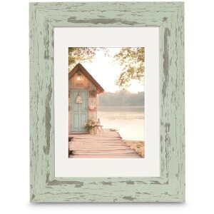 Marco de fotos Hama Kunststoffrahmen Cottage Pastel Mint...