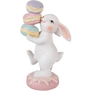 Decoración de conejo Clayre & Eef Blanco/Rosa...