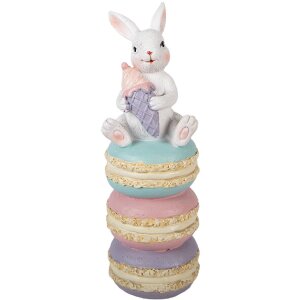 Decoración de conejo Clayre & Eef Blanco Rosa...