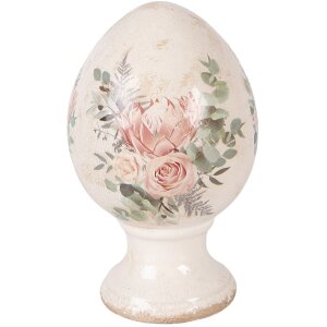 Decoración de huevo sobre pedestal Clayre &...