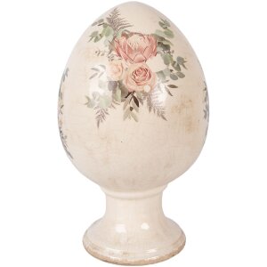 Decoración de huevo sobre pedestal Clayre &...
