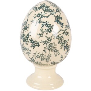 Decoración huevo sobre pedestal Clayre & Eef...