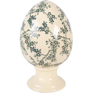 Decoración huevo sobre pedestal Clayre & Eef...