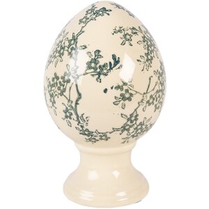 Decoración de huevo sobre pedestal Clayre &...