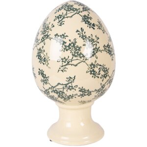 Decoración de huevo sobre pedestal Clayre &...