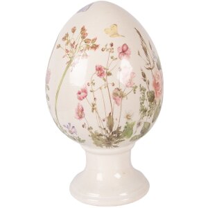 Decoración de huevo sobre pedestal Clayre &...