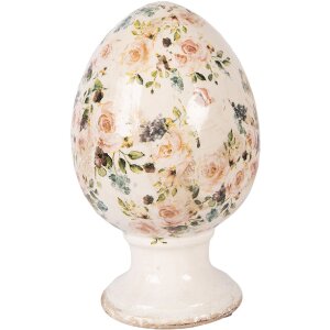 Huevo decorativo Clayre & Eef Beige-Rosa Ø...