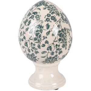 Decoración de huevo sobre pedestal Clayre &...