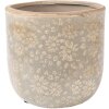 Maceta decorativa Clayre & Eef 6CE2409L gris-beige Ø 18x16 cm