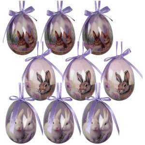 Set de 9 adornos colgantes de huevo Clayre & Eef...