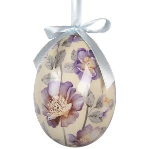 Set de 6 colgantes de huevo Clayre & Eef Ø 7x10 cm