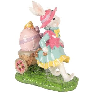 Decoración de conejo Clayre & Eef Blanco-Verde...