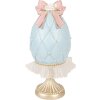 Decoración de huevo Clayre & Eef 6PR5951 Azul-Gold Ø 12x28 cm