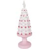 Decoración de pastel Clayre & Eef 6PR5960 Ø 14x39 cm Rosa-Blanco