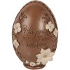Decoración de huevo Clayre & Eef 6PR6012 marrón y blanco Ø 9x13 cm